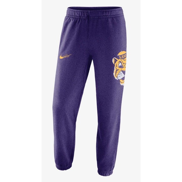 LSU Tigers Team Sweatpants Nike Purple Gold Pockets Mens Size XL New Fast Ship - Picture 6 of 12